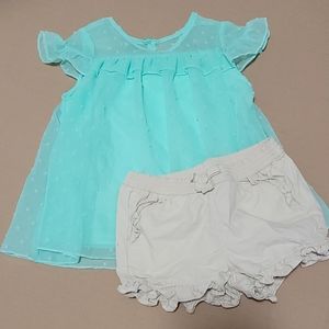 2T shirt short set